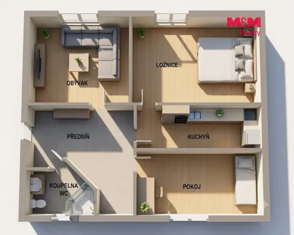 Prodej bytu 3+1, Litoměřice, Teplická, 72 m2
