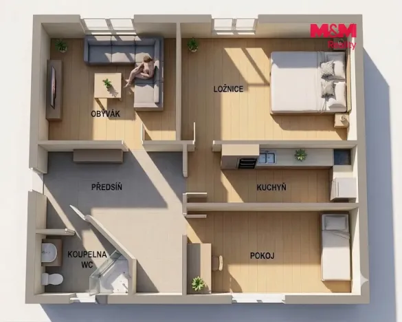 Prodej bytu 3+1, Litoměřice, Teplická, 72 m2