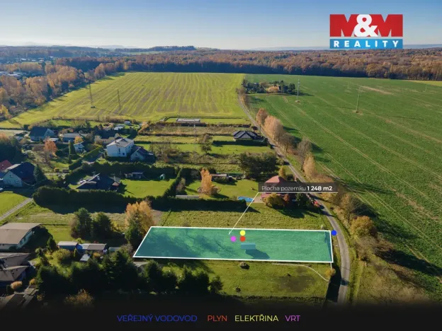 Prodej pozemku pro bydlení, Paskov, Polní, 1284 m2