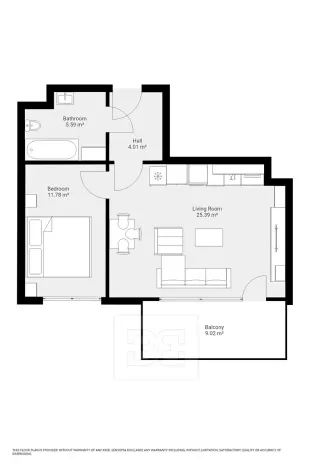 Pronájem bytu 2+kk, Praha - Horní Měcholupy, Modenská, 57 m2