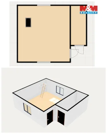 Prodej chaty, Borohrádek, 30 m2