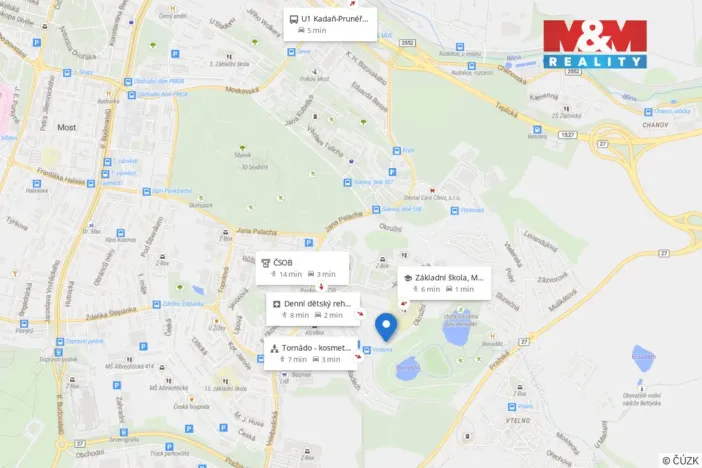 Prodej bytu 2+kk, Most, Františka Malíka, 40 m2