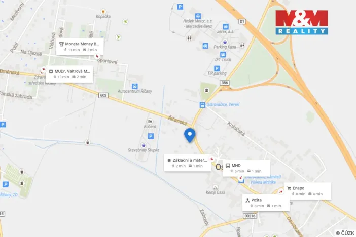 Prodej obchodního prostoru, Ostrovačice, náměstí Viléma Mrštíka, 282 m2