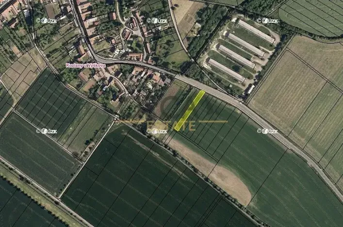 Prodej pole, Kozlany, 1091 m2