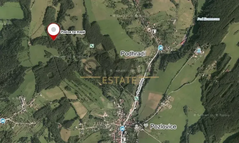 Prodej lesa, Pozlovice, 9893 m2