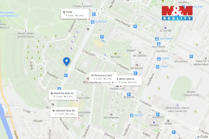 Pronájem bytu 1+1, Mladá Boleslav - Mladá Boleslav II, Na Radouči, 42 m2