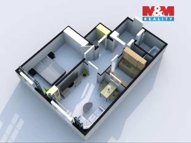 Prodej bytu 2+1, Praha - Hloubětín, Kardašovská, 43 m2