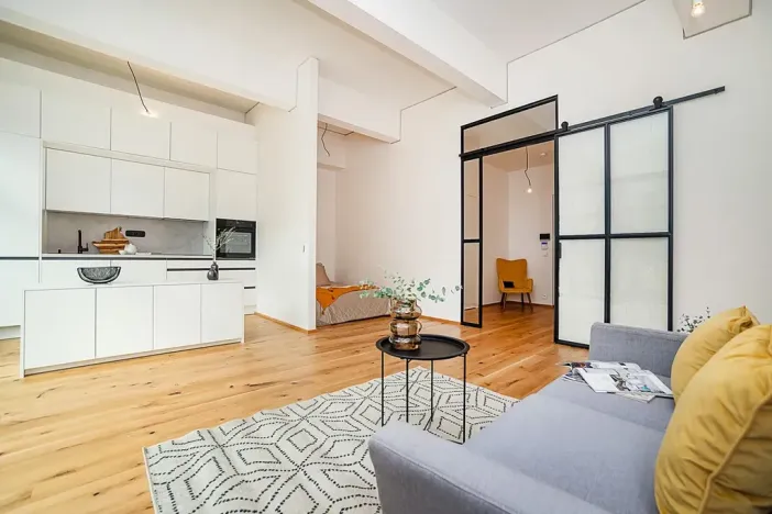 Pronájem bytu 1+kk, Praha - Košíře, Naskové, 51 m2