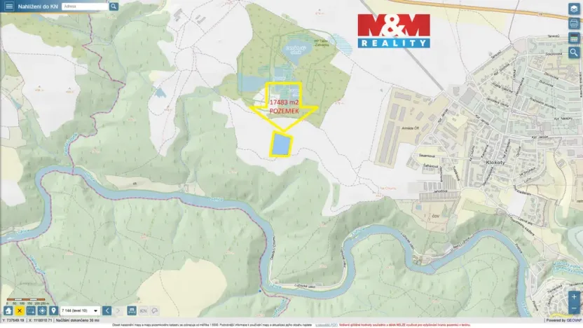 Prodej pozemku, Tábor, 17483 m2