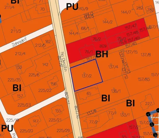 Prodej pozemku, Spojil, Na Okrajích, 800 m2