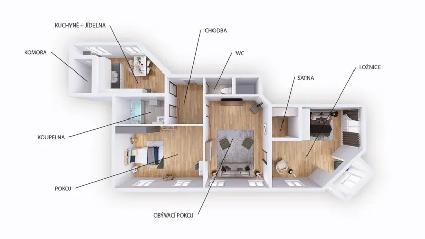 Prodej bytu 3+1, Brno - Černá Pole, náměstí 28. října, 119 m2