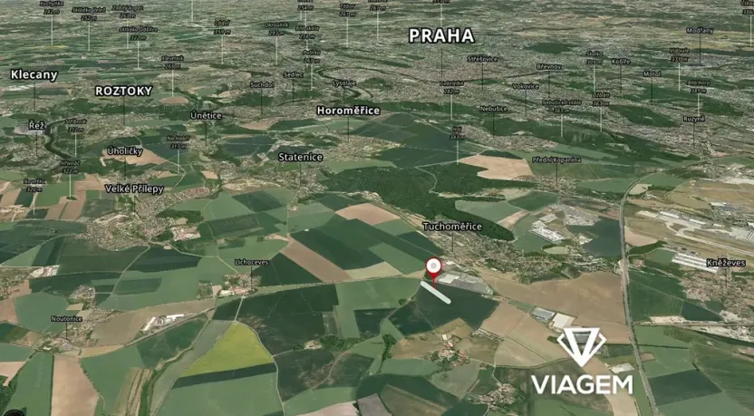 Prodej podílu pole, Tuchoměřice, 3301 m2