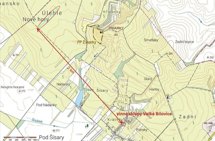 Prodej pole, Velké Bílovice, 3706 m2