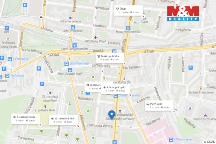 Pronájem bytu 2+kk, Plzeň - Jižní Předměstí, Klatovská třída, 68 m2