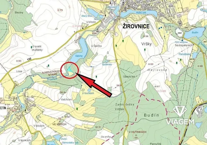 Prodej podílu lesa, Žirovnice, 1457 m2