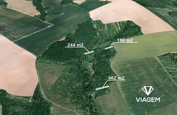 Prodej podílu lesa, Hradčovice, 985 m2