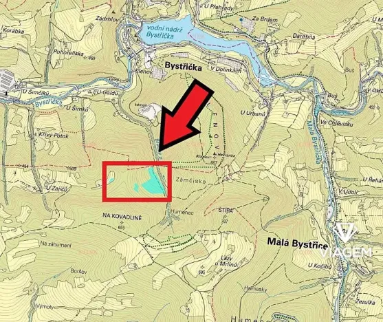 Prodej podílu lesa, Růžďka, 26713 m2