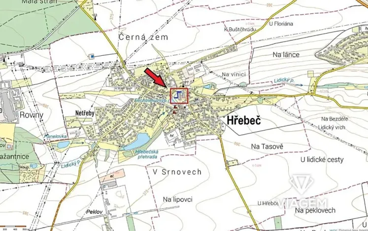 Prodej zahrady, Hřebeč, 215 m2