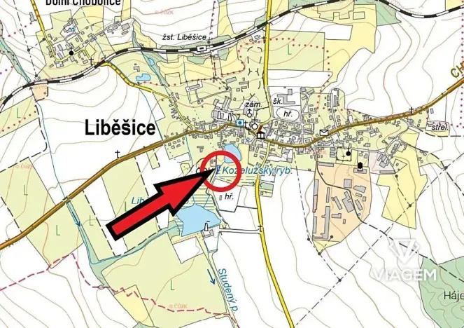 Prodej pole, Liběšice, 525 m2
