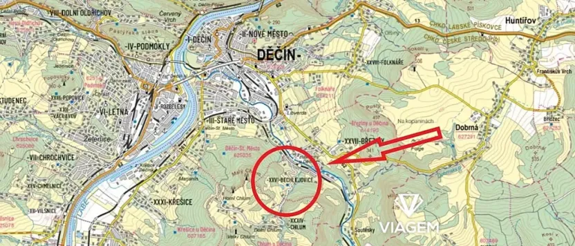 Prodej pole, Děčín, 8425 m2