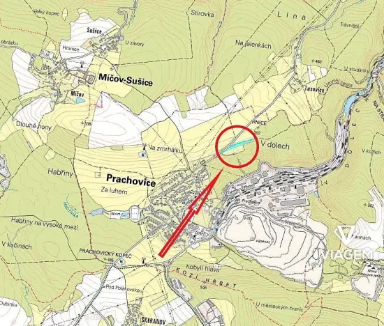 Prodej podílu pole, Prachovice, 2846 m2