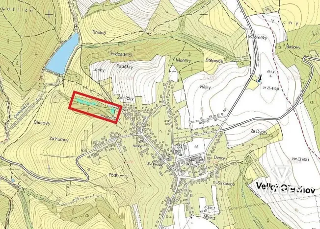 Prodej lesa, Velký Ořechov, 2756 m2