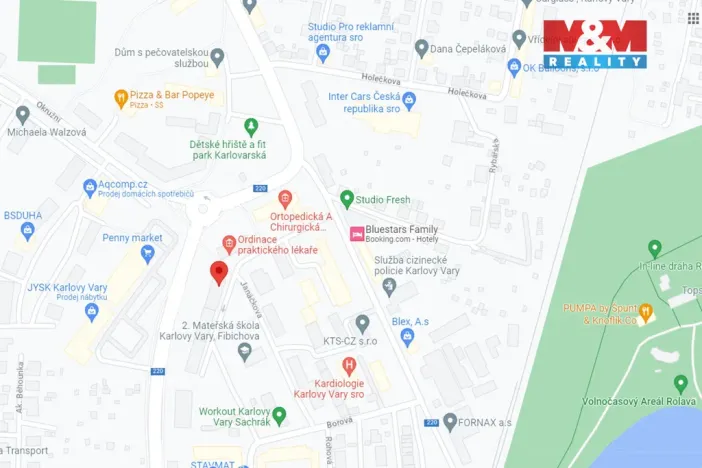 Pronájem bytu 2+1, Karlovy Vary - Stará Role, Fibichova, 54 m2