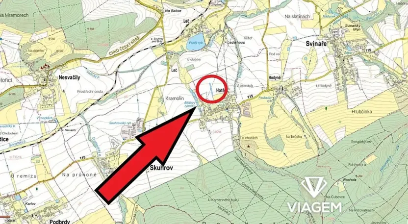 Prodej podílu pole, Skuhrov, 2180 m2