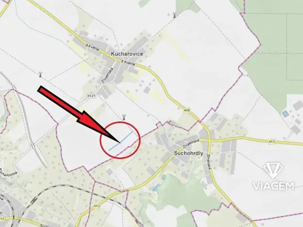 Prodej podílu pole, Kuchařovice, 835 m2