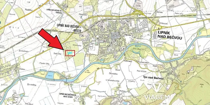 Prodej podílu zahrady, Lipník nad Bečvou, 1179 m2