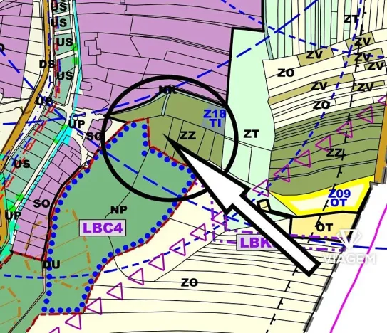 Prodej zahrady, Uhřice, 1093 m2