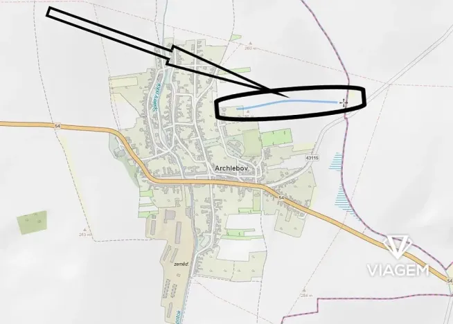 Prodej podílu pole, Archlebov, 1772 m2