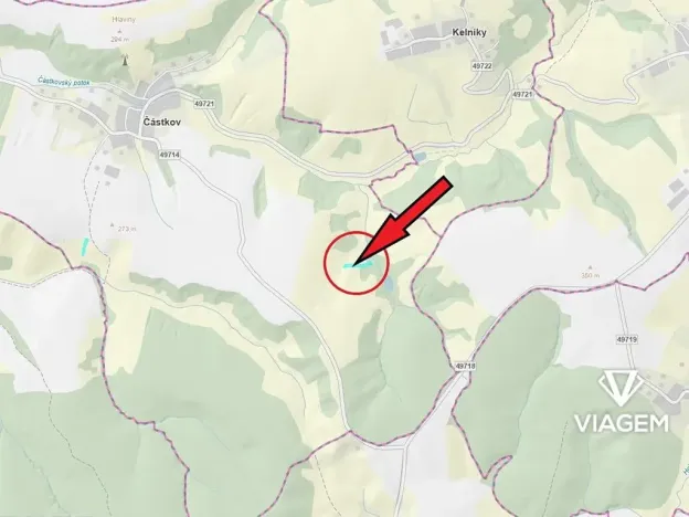 Prodej podílu pole, Částkov, 1613 m2