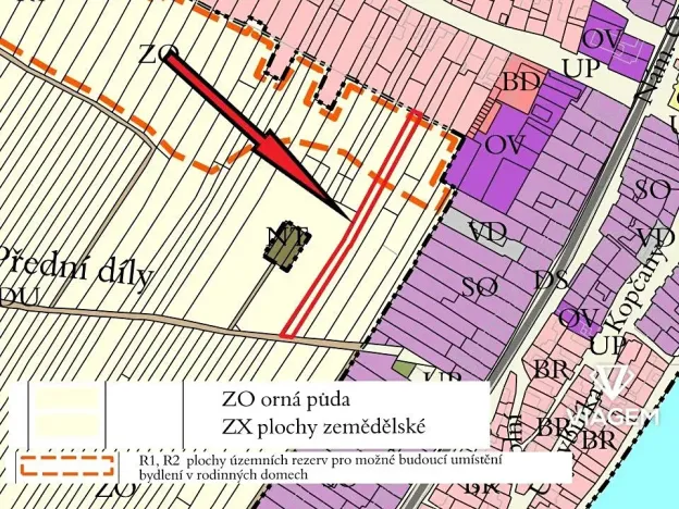 Prodej podílu zahrady, Kostice, 745 m2