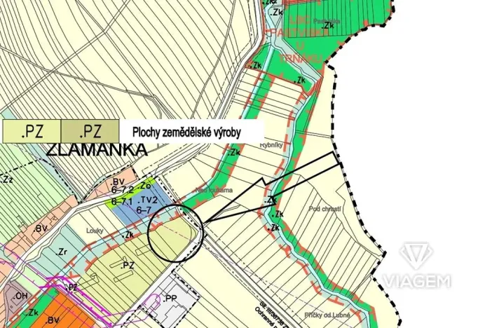 Prodej komerčního pozemku, Kroměříž, 3474 m2