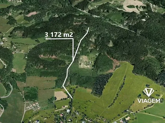 Prodej podílu lesa, Železný Brod, 528 m2