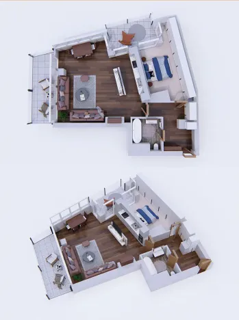 Pronájem bytu 2+kk, Praha - Žižkov, Kališnická, 62 m2