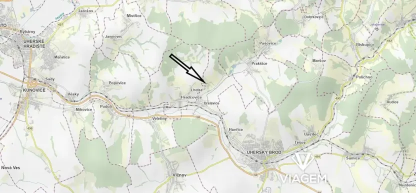 Prodej zahrady, Drslavice, 969 m2