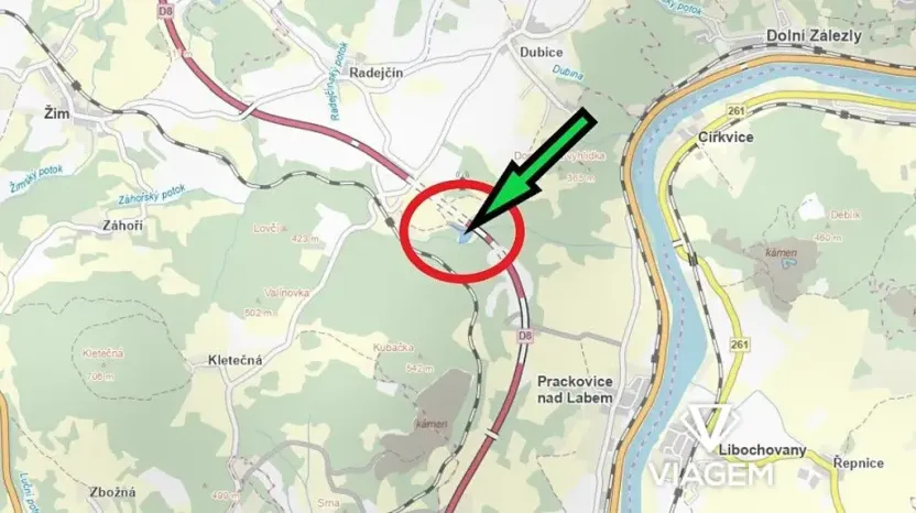 Prodej podílu lesa, Prackovice nad Labem, 2074 m2