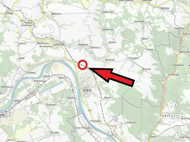 Prodej zahrady, Štětí, 1875 m2