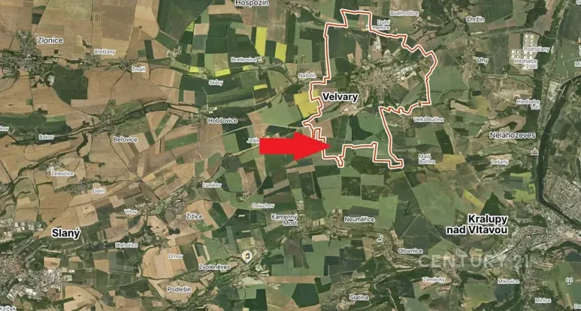 Prodej pole, Velvary, 6671 m2
