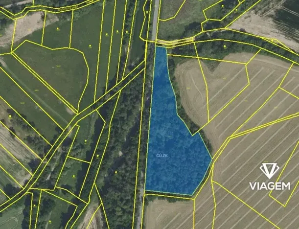 Prodej podílu lesa, Krchleby, 414 m2