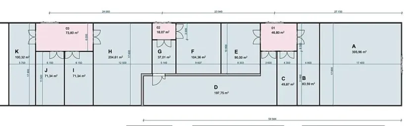 Pronájem skladu, Praha - Zličín, Do Blatin, 306 m2