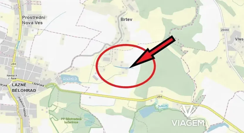 Prodej podílu pole, Lázně Bělohrad, 278 m2