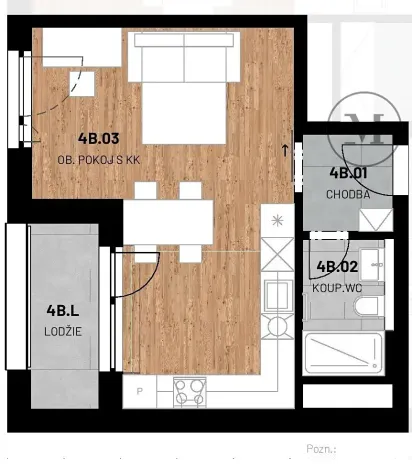 Pronájem bytu 1+kk, Strakonice, U Sv. Markéty, 32 m2