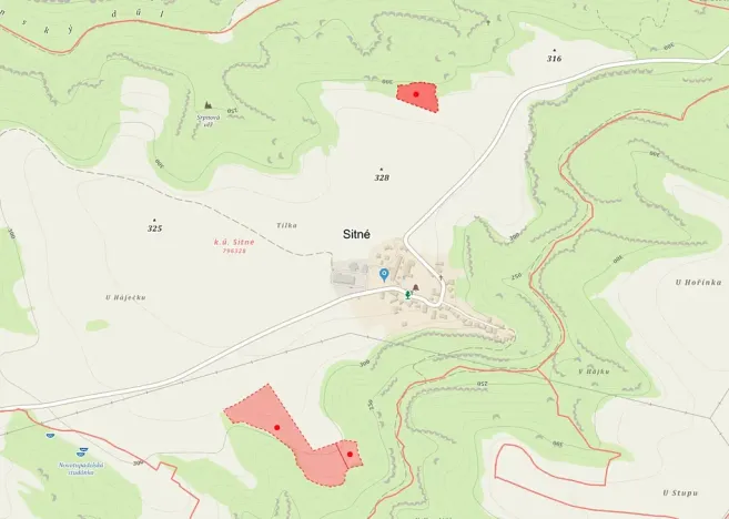 Prodej pole, Želízy, 57781 m2