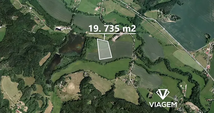 Prodej podílu pole, Hrubá Skála, 7400 m2