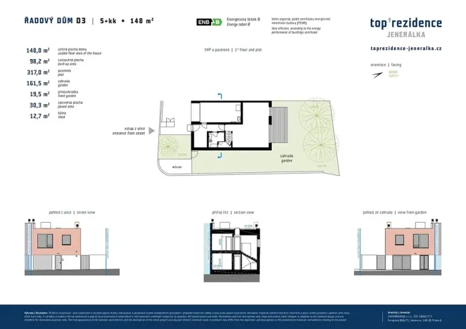 Prodej rodinného domu, Praha - Dejvice, V Trníčku, 148 m2
