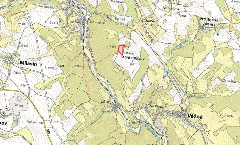 Prodej pole, Věžná, 11594 m2