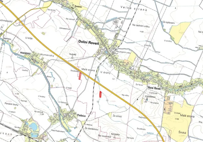 Prodej pole, Dolní Roveň, 12940 m2
